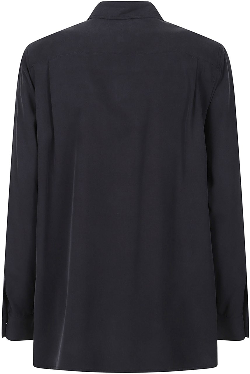 Max Mara Mxmsiamese Long Sleeve Shirt Blue Blauw