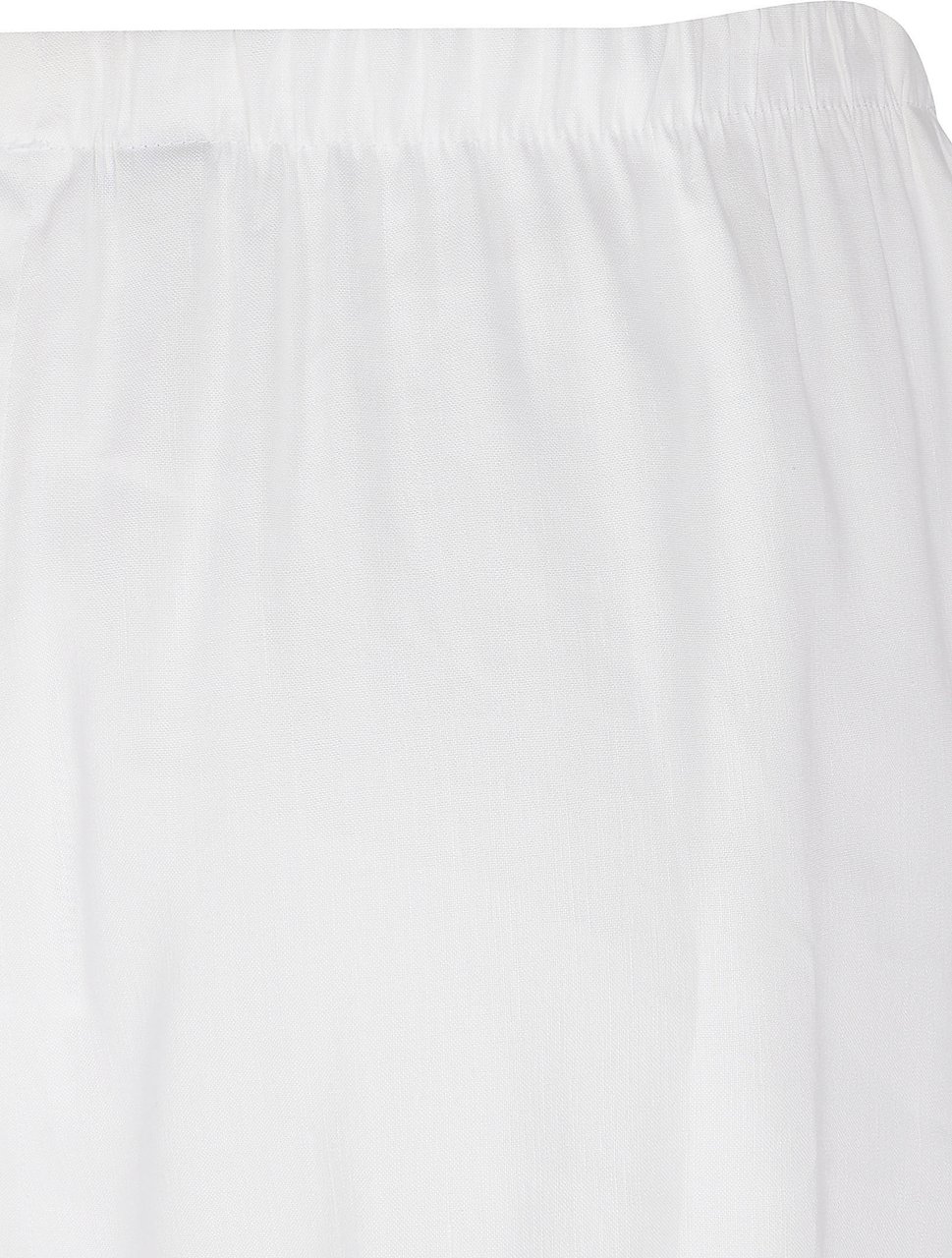 Max Mara Wide-Leg Trousers in Linen Blend Jersey with Gathered Waistband Wit
