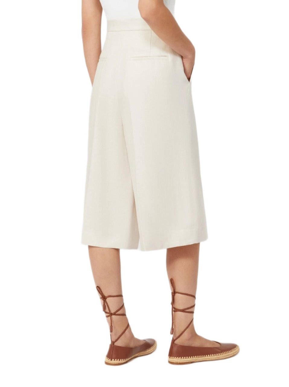 Max Mara Regular-Fit Linen Bermuda Shorts Wit