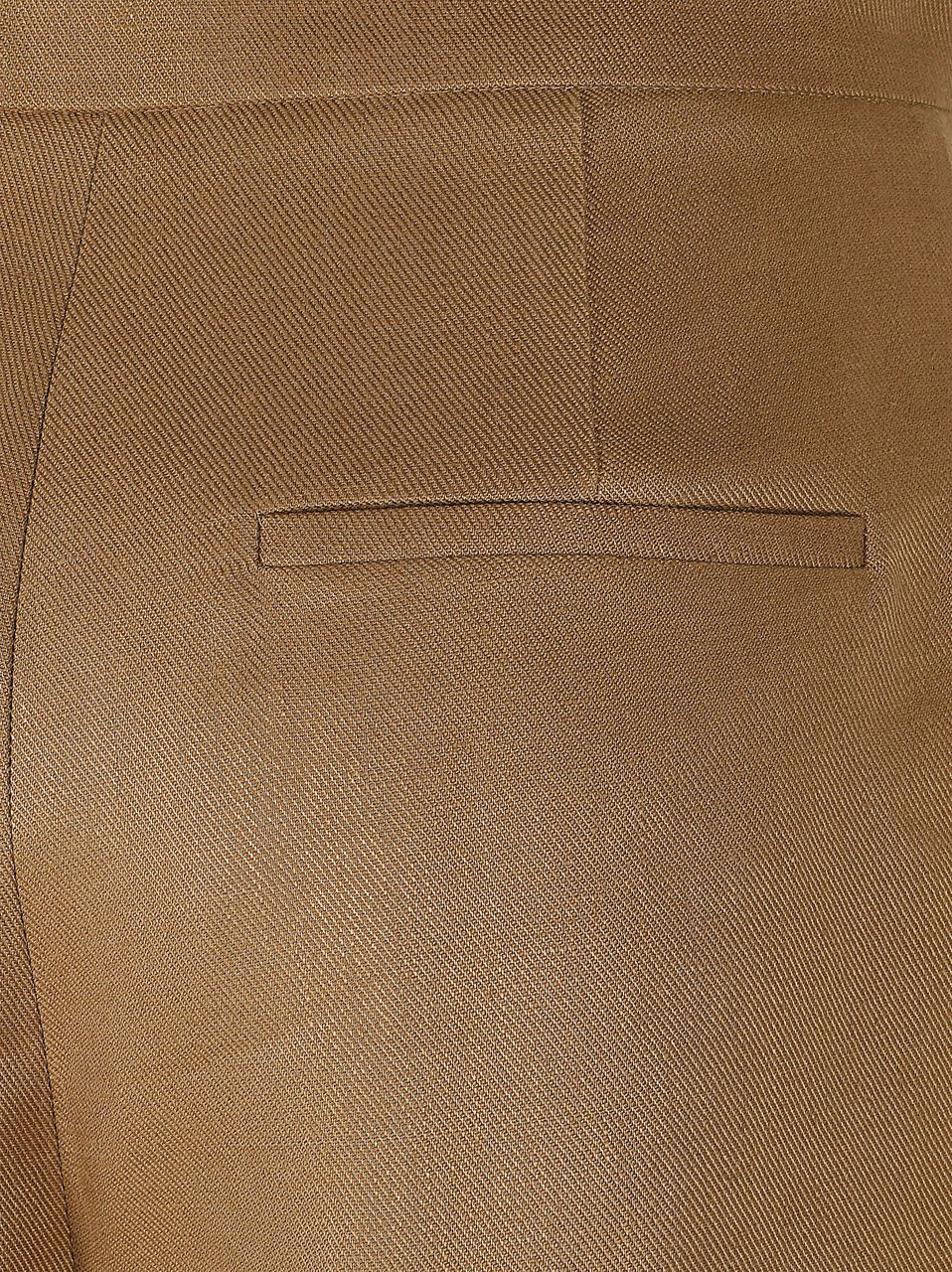 Max Mara Midi-Length Linen Culottes with Tailored Silhouette and High Waist Bruin
