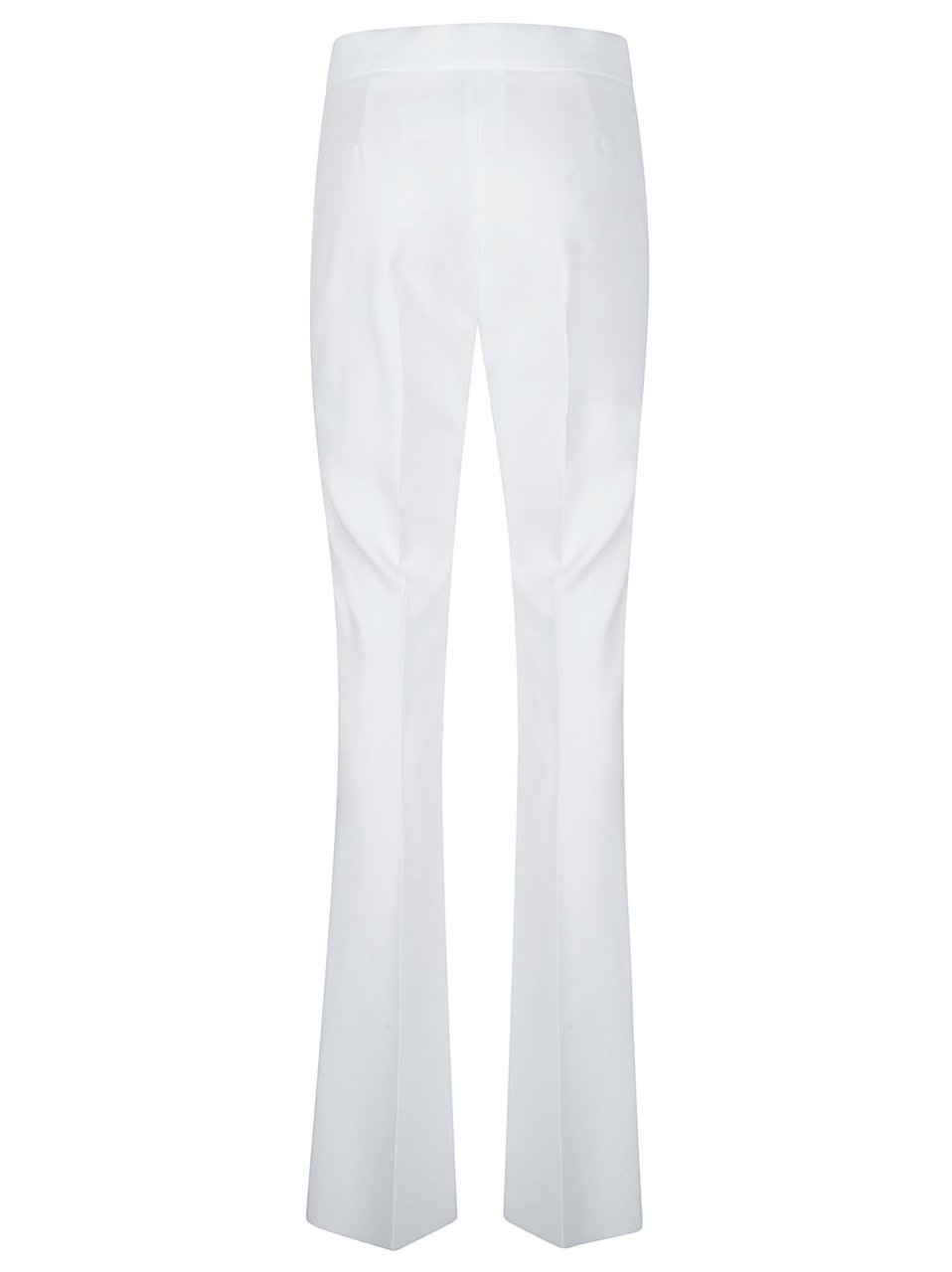 Max Mara Tailored White Pants with Straight-Leg Silhouette Wit