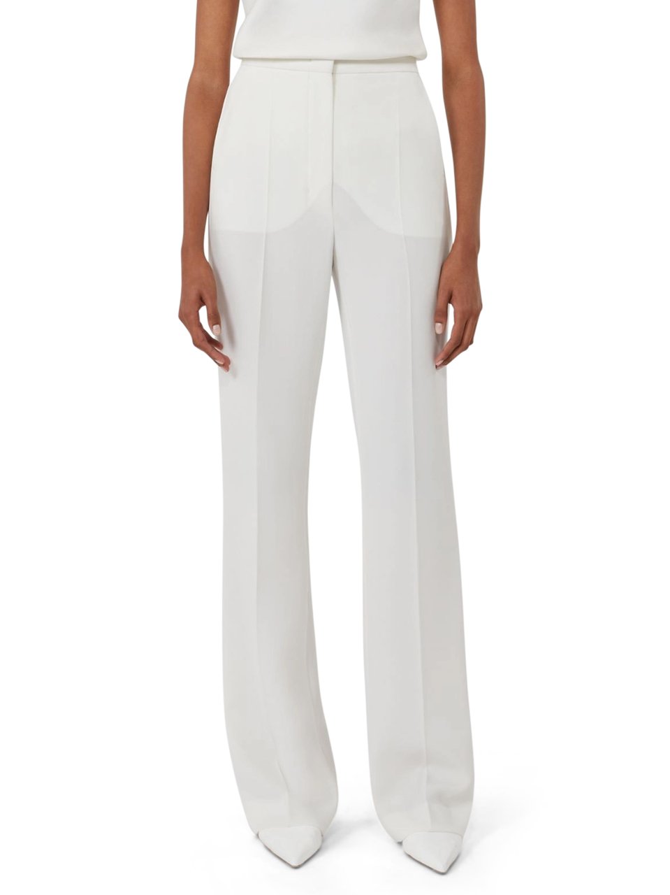 Max Mara Wide-Leg Trousers with High Waist and Pleated Design Wit