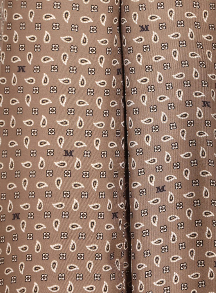Max Mara Long Trouser Mud Cachemire Bruin