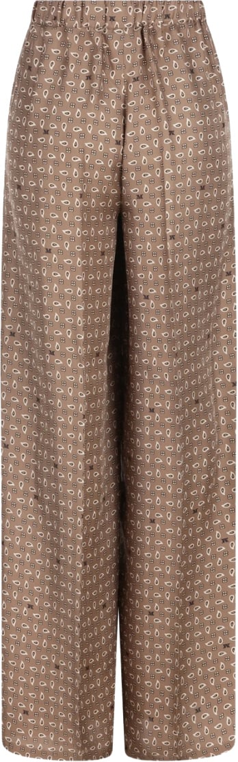 Max Mara Long Trouser Mud Cachemire Bruin