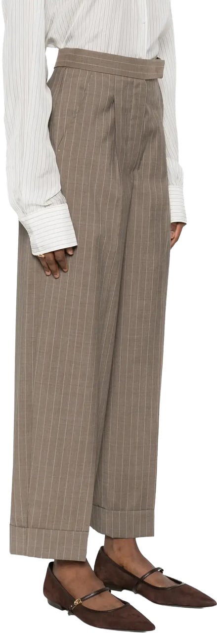 Max Mara Long Trouser Hazelnut Bruin