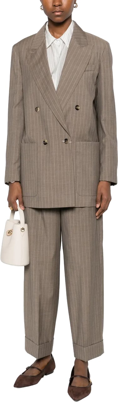 Max Mara Long Trouser Hazelnut Bruin