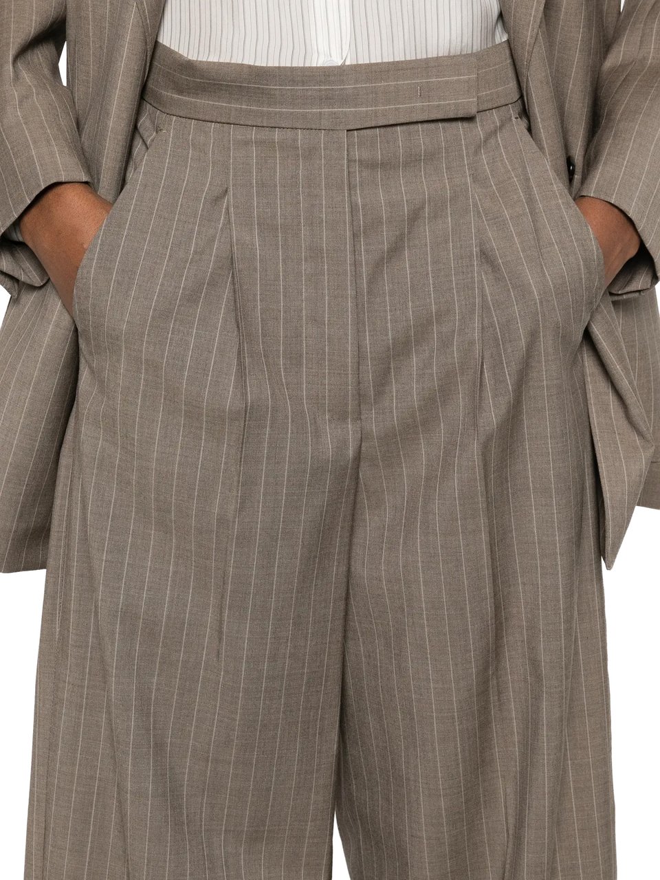 Max Mara Long Trouser Hazelnut Bruin