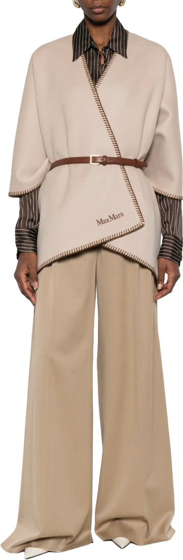 Max Mara Long Trouser Hazelnut Bruin