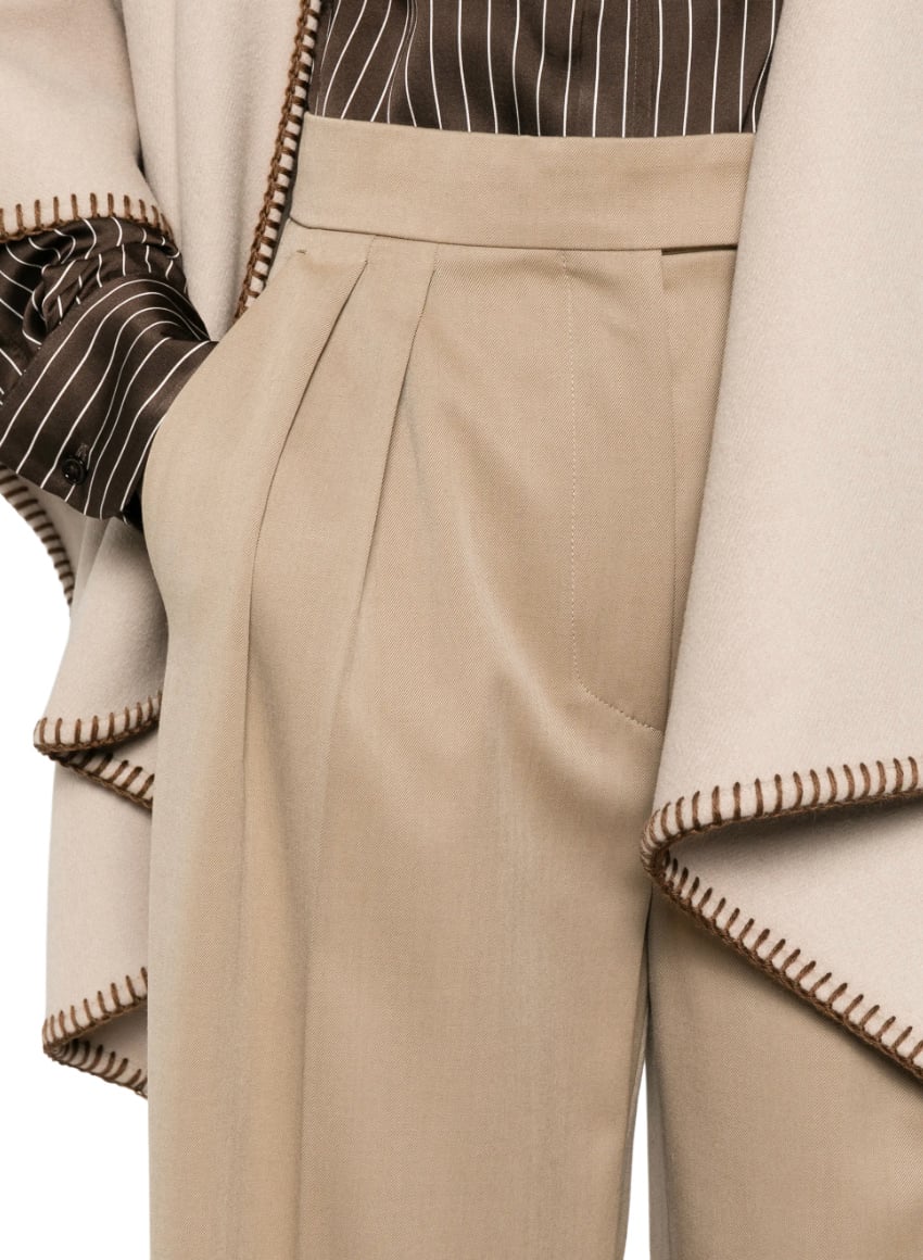 Max Mara Long Trouser Hazelnut Bruin