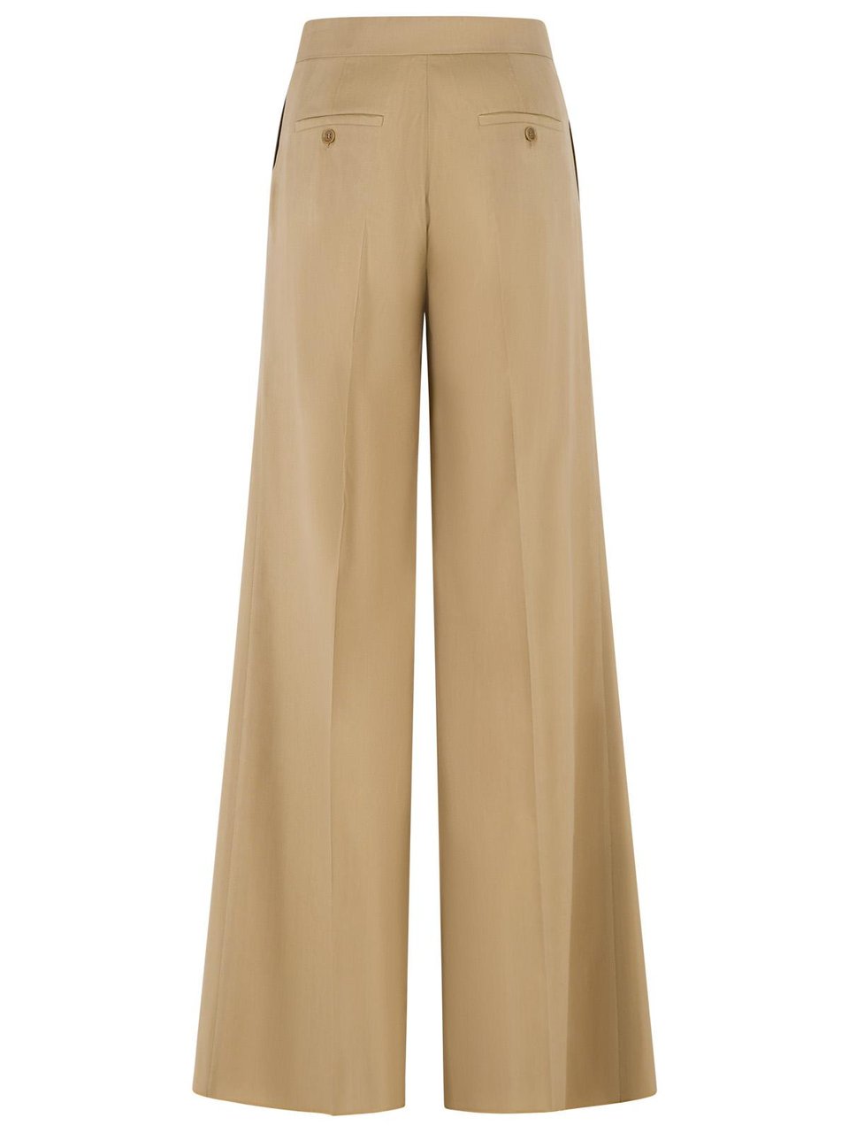 Max Mara 'Bronte' Beige Virgin Wool Blend Pants Bruin