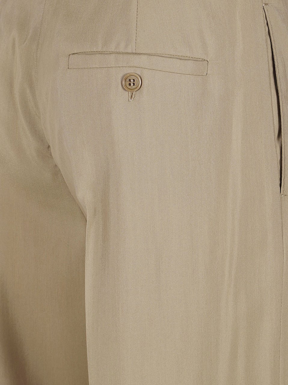 Max Mara Straight-Leg Tailored Trousers in Smooth Beige Fabric Roze