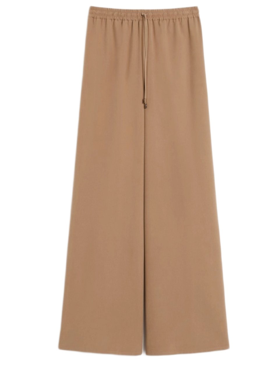 Max Mara Pure Seta Seta Wide Trousers Neutraal