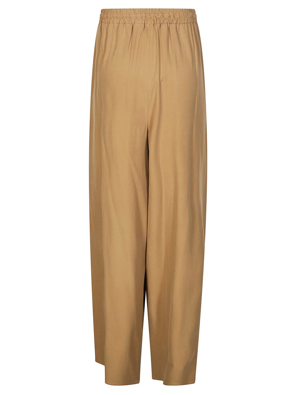 Max Mara Genero Relaxed Fit Silk Trousers Bruin