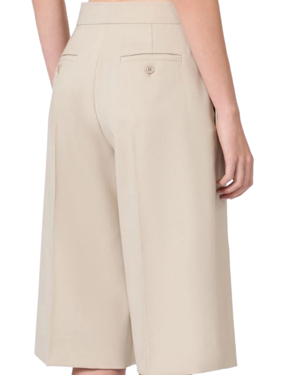 Max Mara High-Waisted Tailored Shorts with Structured Silhouette Neutraal