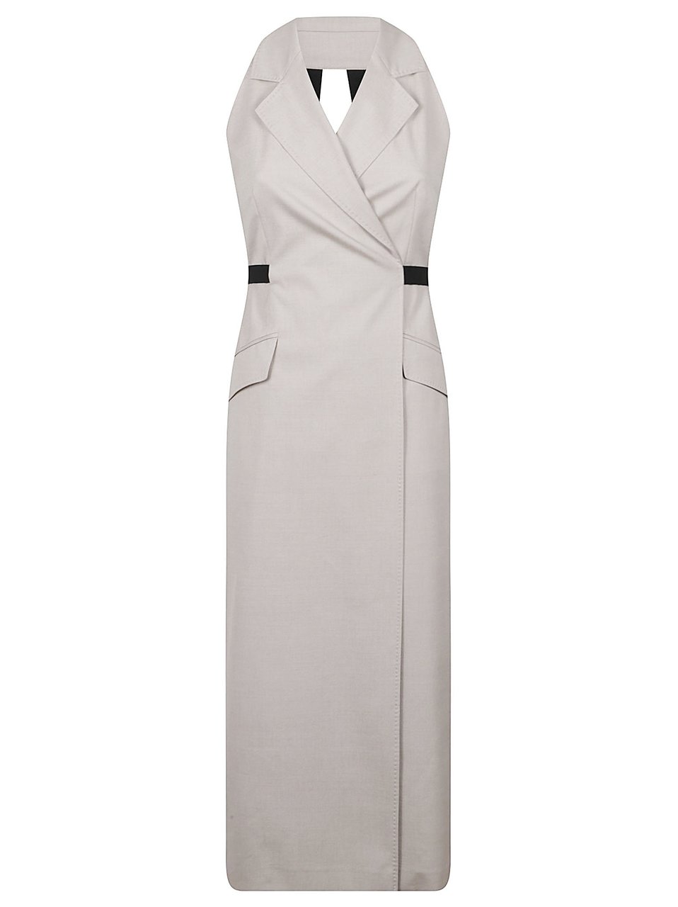 Max Mara Midi Dress with Wrap Front Wit