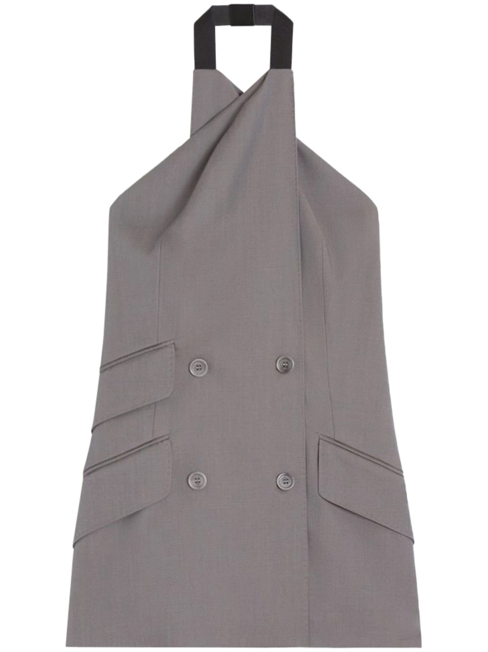 Max Mara Sleeveless Tailored Jacket with Halter Neck Paars