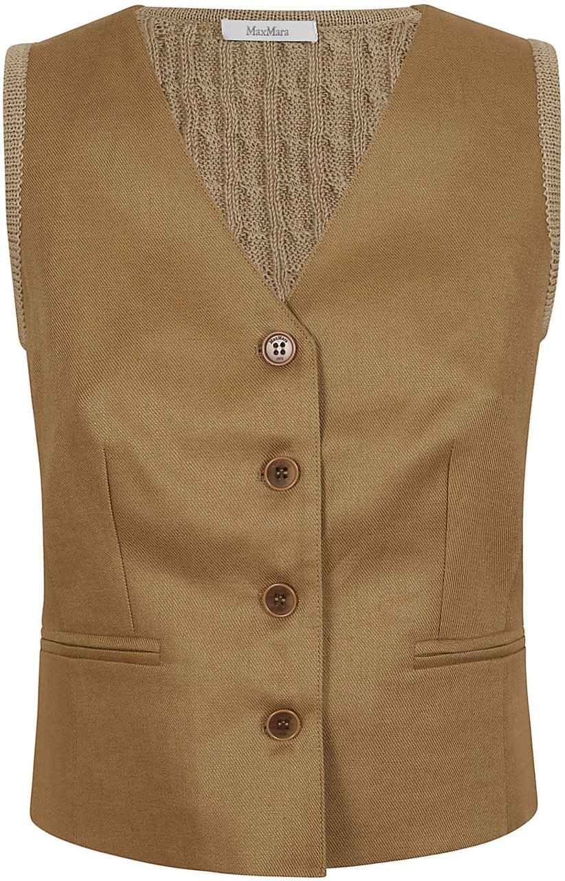 Max Mara MAX MARA GILET CALIBRI Beige