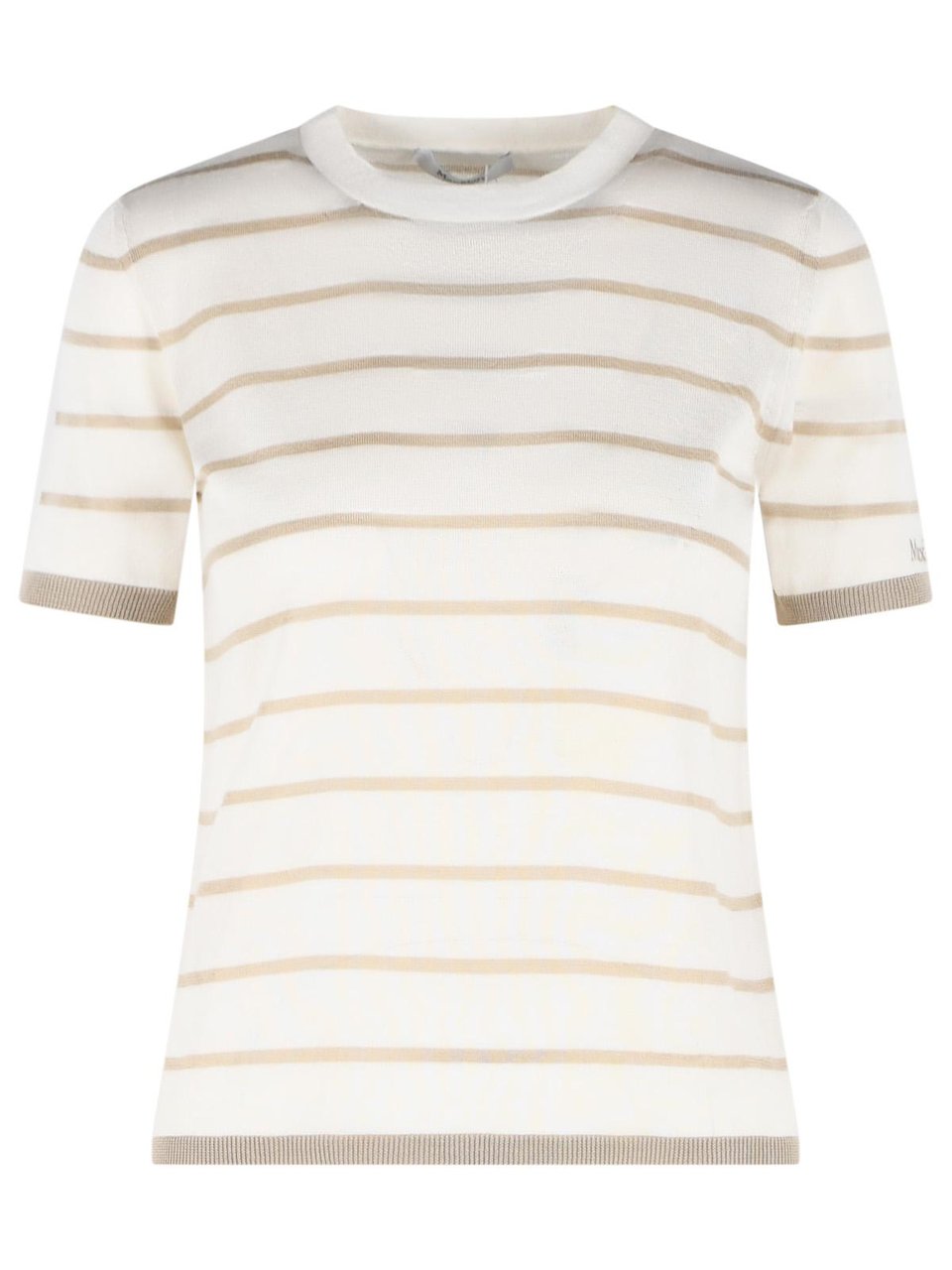 Max Mara 'Favetta' Sweater In Beige Cachemire And Silk Yarn Wit