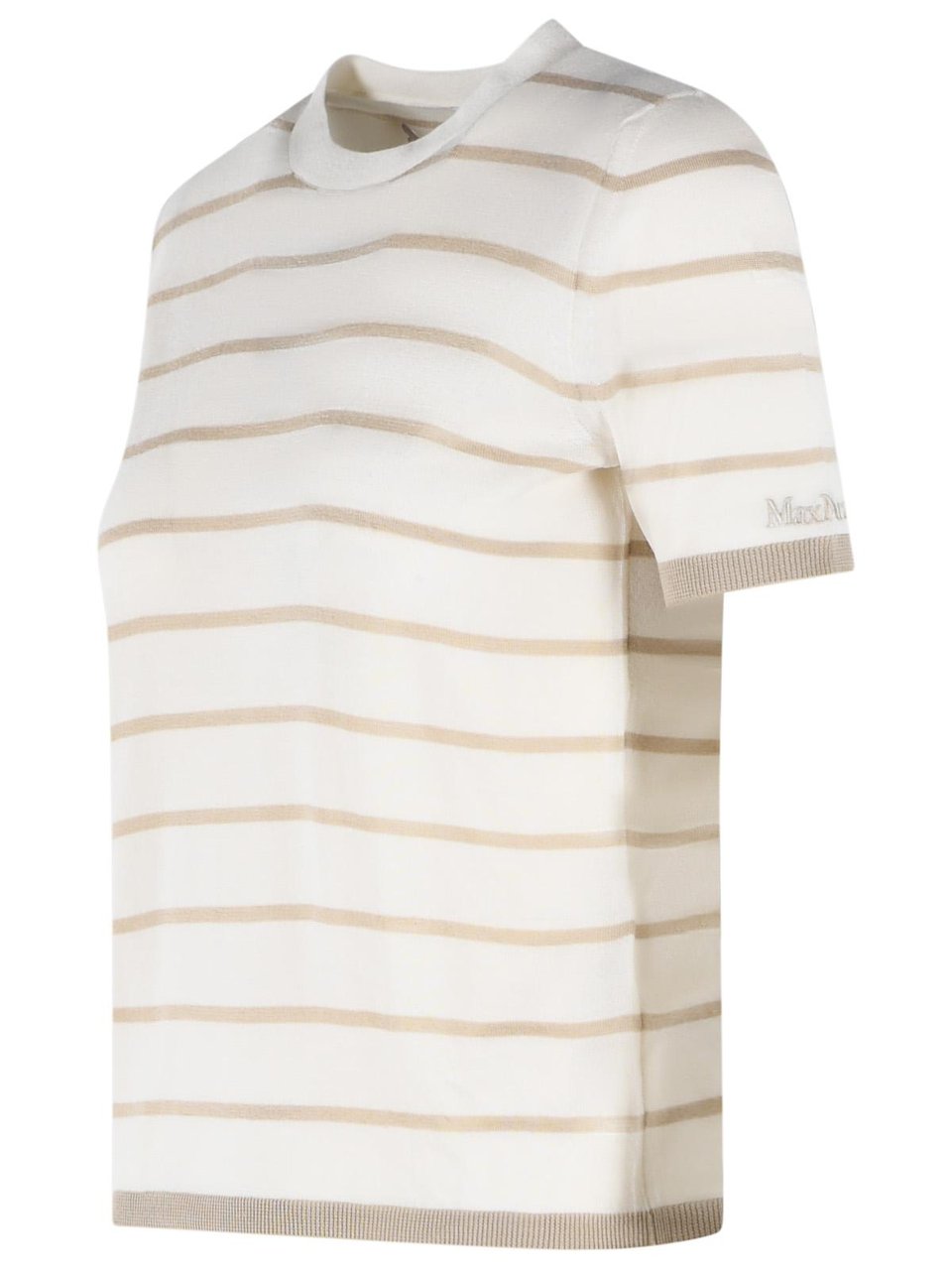 Max Mara 'Favetta' Sweater In Beige Cachemire And Silk Yarn Wit