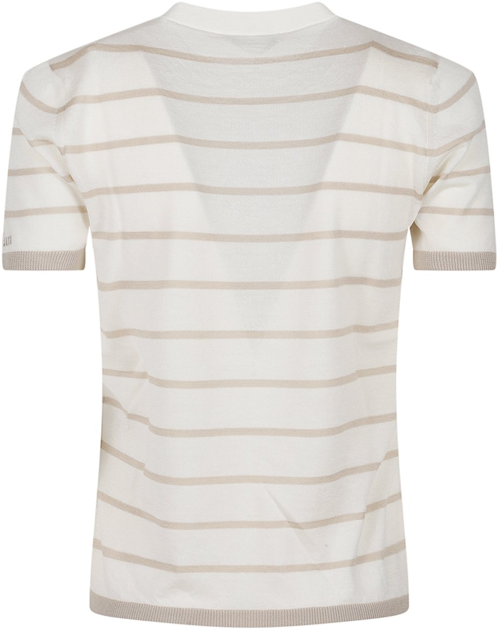 Max Mara Mxpfavetta Short Sleeve Sweater White Wit