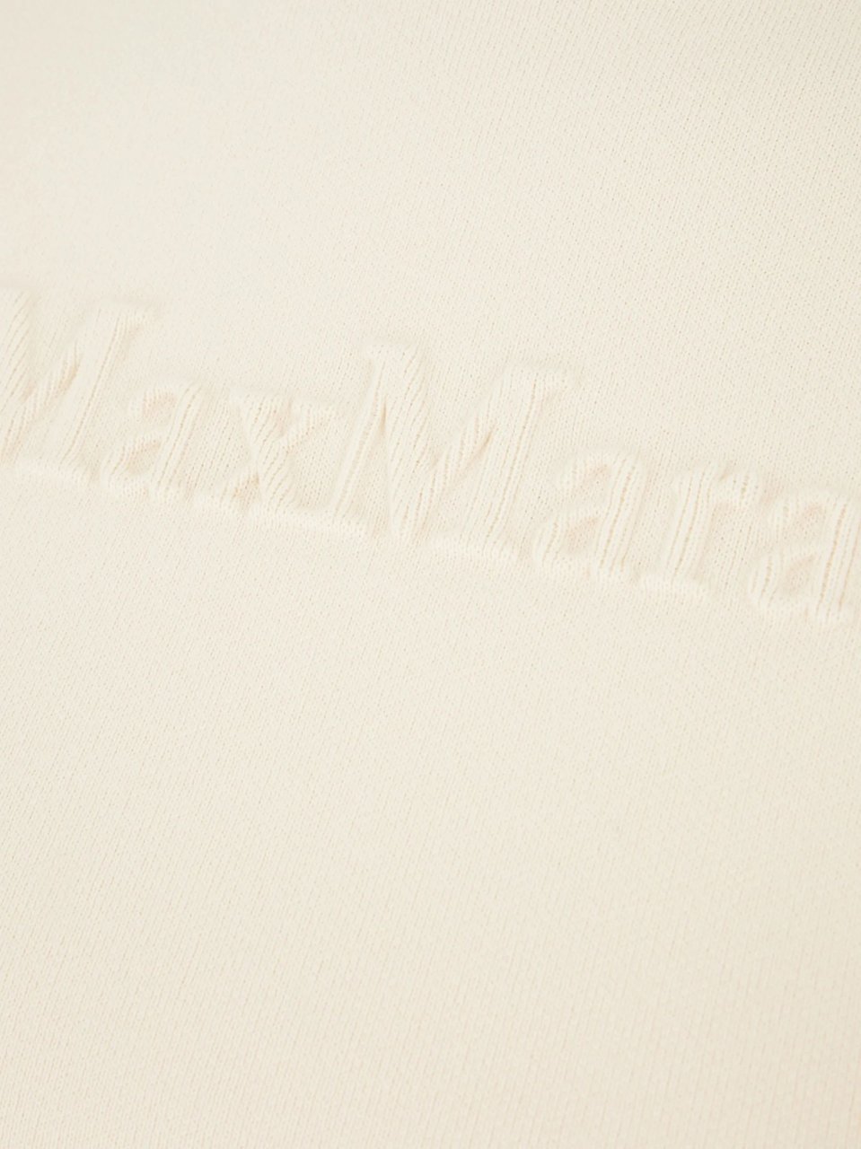Max Mara Ivory Short Sleeves Knit Sweater Neutraal