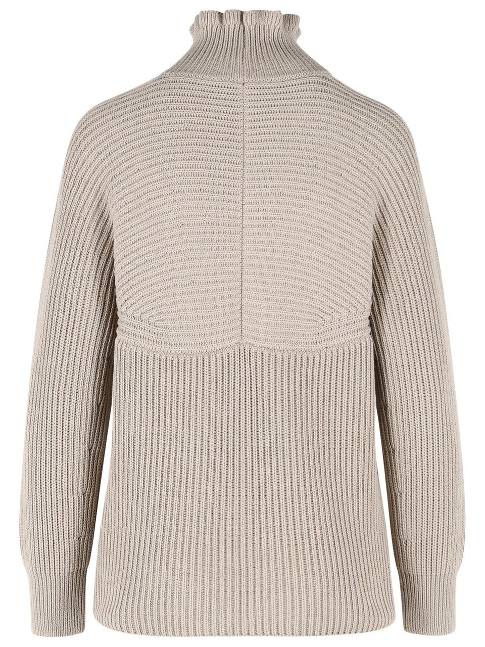 Max Mara 'Camino' Oversized Sand Cotton Cordonetto Sweater Grijs