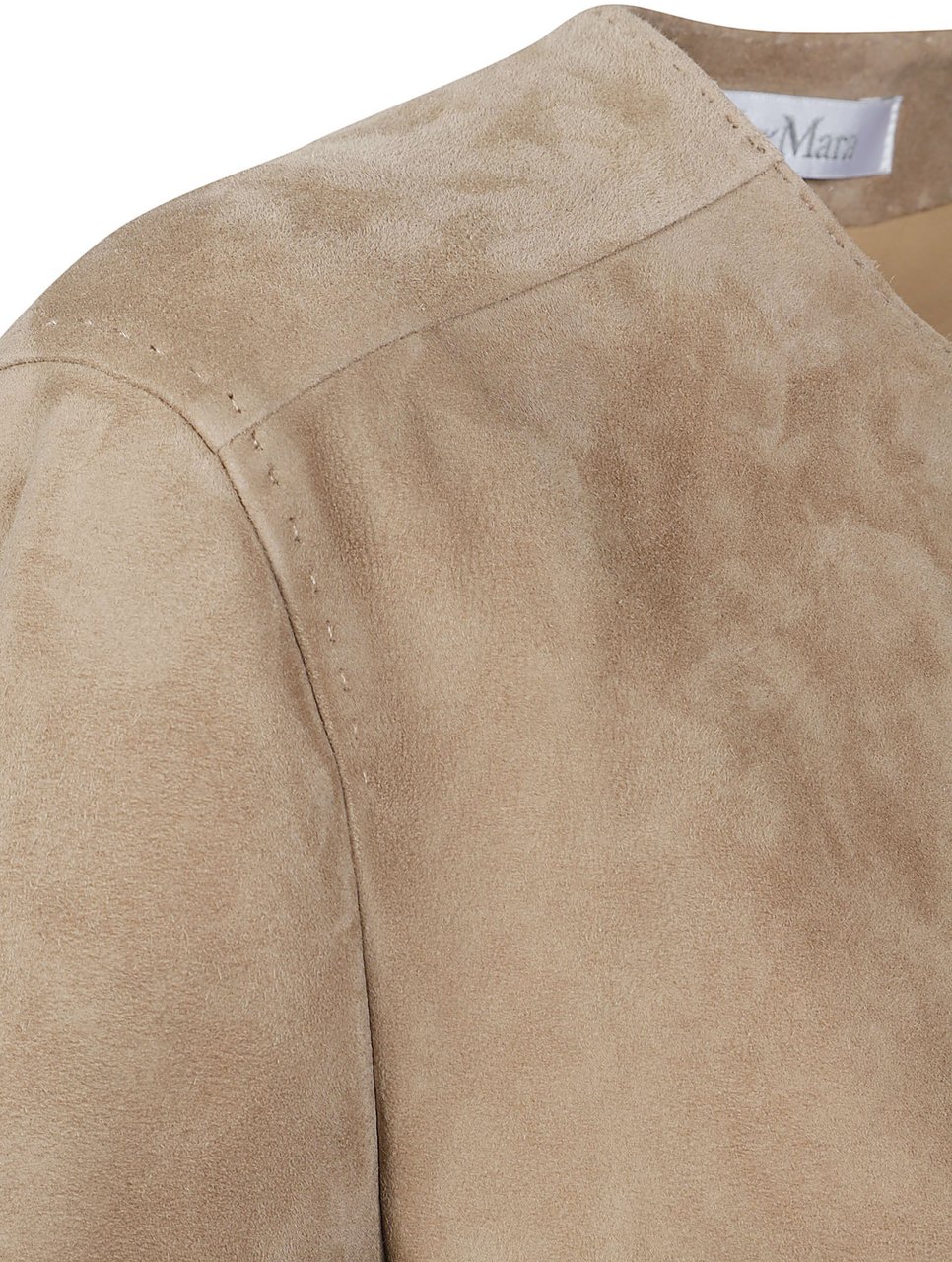 Max Mara Brown Suede Jacket Roze