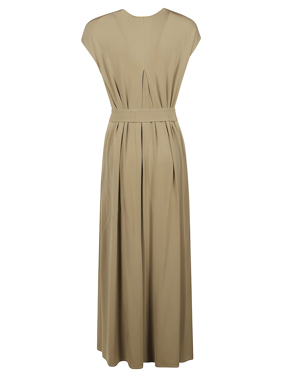 Max Mara Midi-length Dress with Keyhole Detail Neutraal