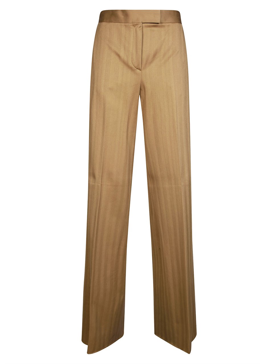 Max Mara Mxmoliato Herringbone Straight-Leg Trousers Bruin