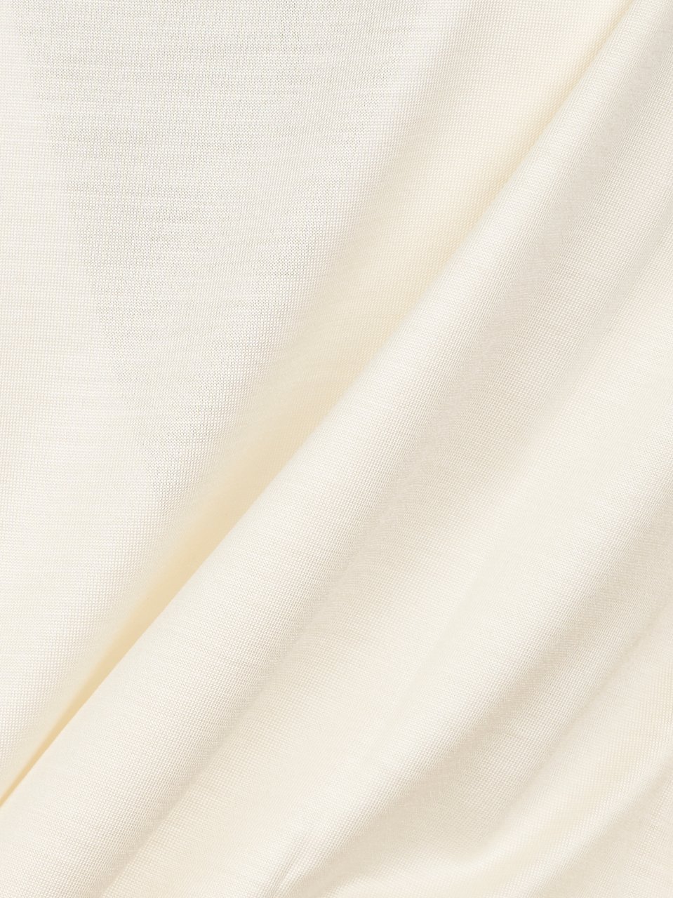 Max Mara Long-Sleeve Silk Top with Subtle Draping Neutraal