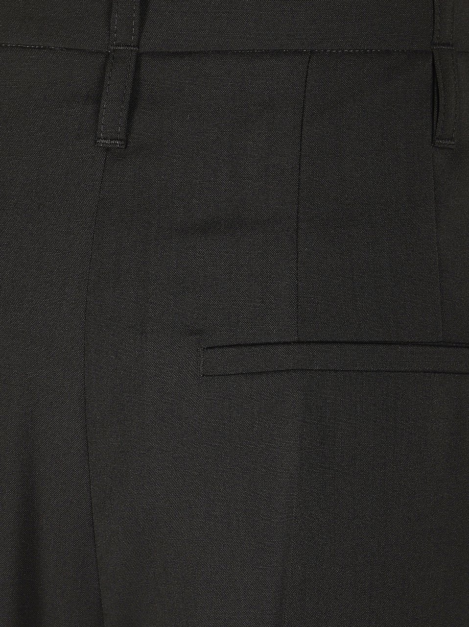 Max Mara Wide-Leg Trousers with Double-Front Darts and Belted Design Zwart