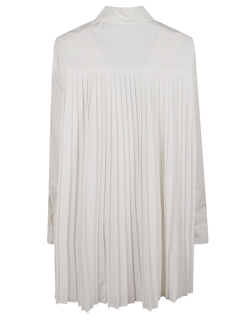 Max Mara Hybrid Overshirt with Pleated Back and Removable Chain Wit