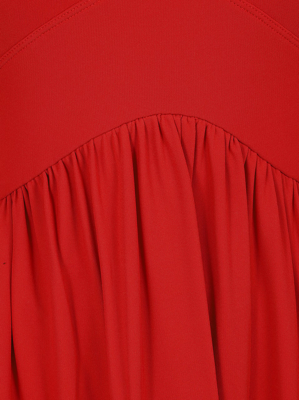Max Mara Maxi Dress in Soft Stretch Crepe Jersey Rood