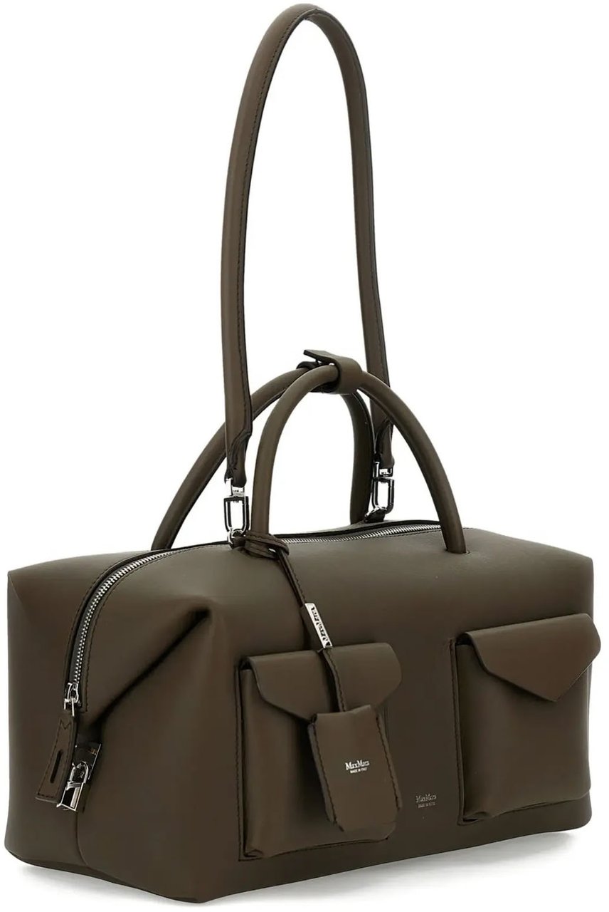 Max Mara Handbag Brown Groen