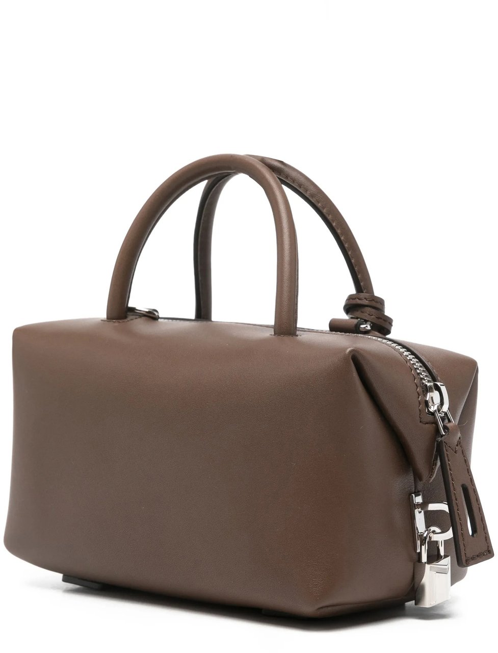 Max Mara Brown Holdalls Structured Leather Holdall Bag Grijs