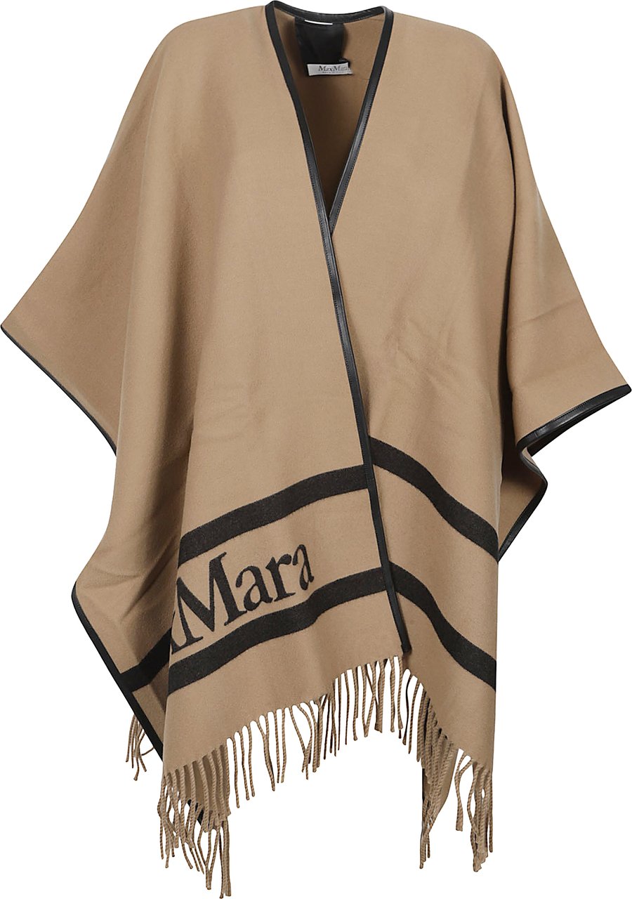 Max Mara Mxaaris Poncho Brown Bruin