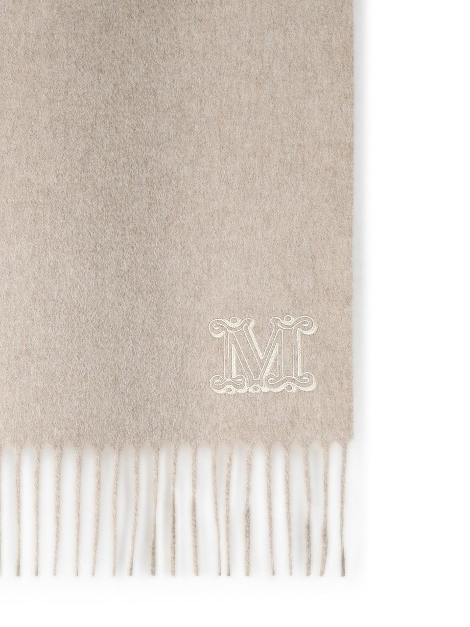 Max Mara 'Wsdalia' Sand Cashmere Scarf Neutraal