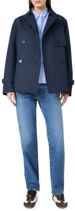 Max Mara Coats Blue Navy