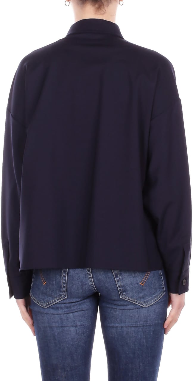 Max Mara Shirts Blue Navy