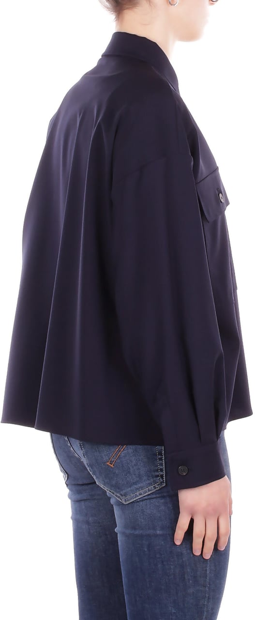 Max Mara Shirts Blue Navy