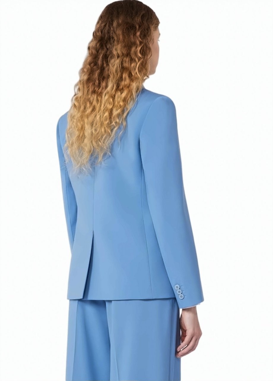 Max Mara Wkdlamine Stretch Wool Blazer Blauw