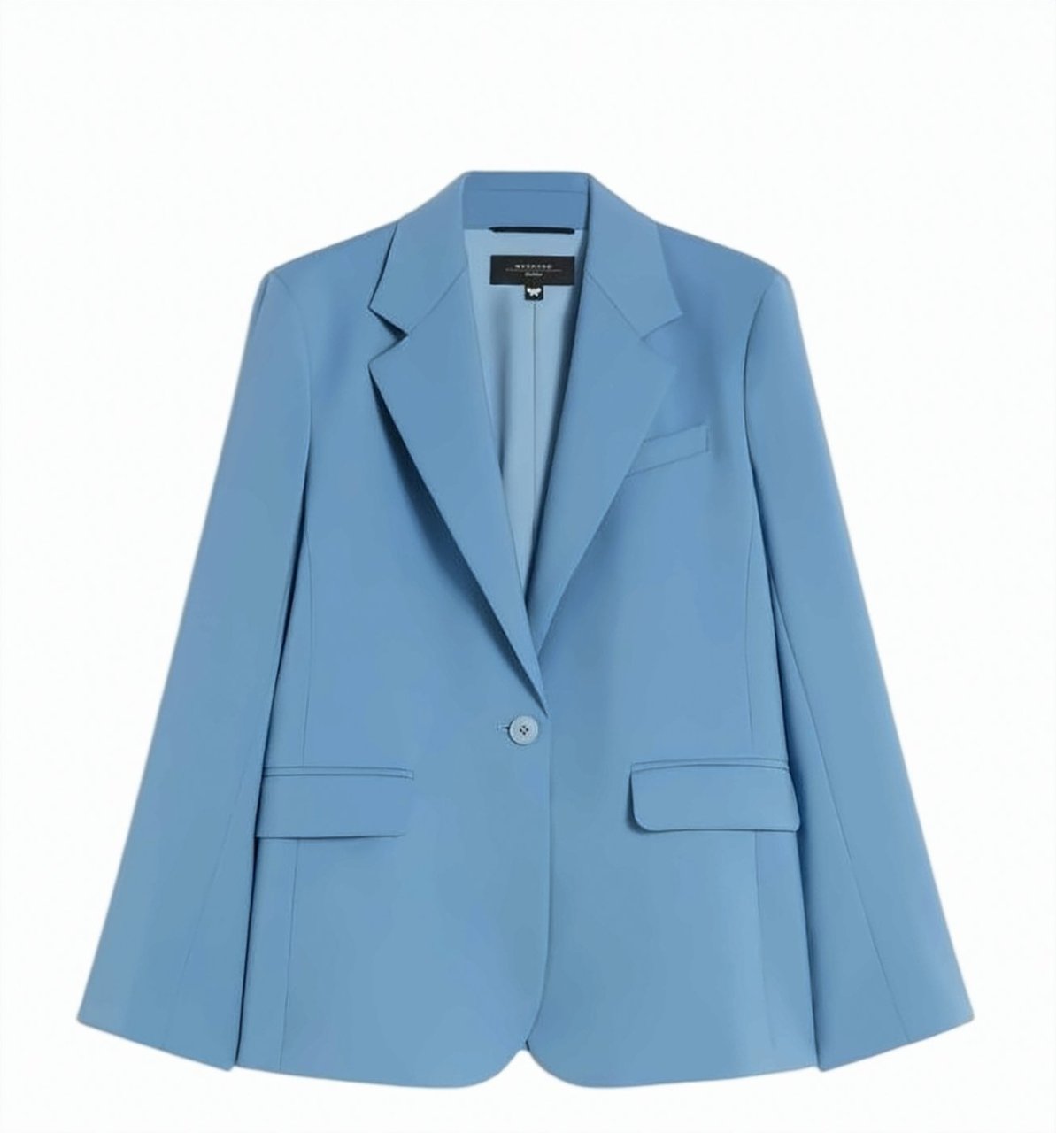 Max Mara Wkdlamine Stretch Wool Blazer Blauw