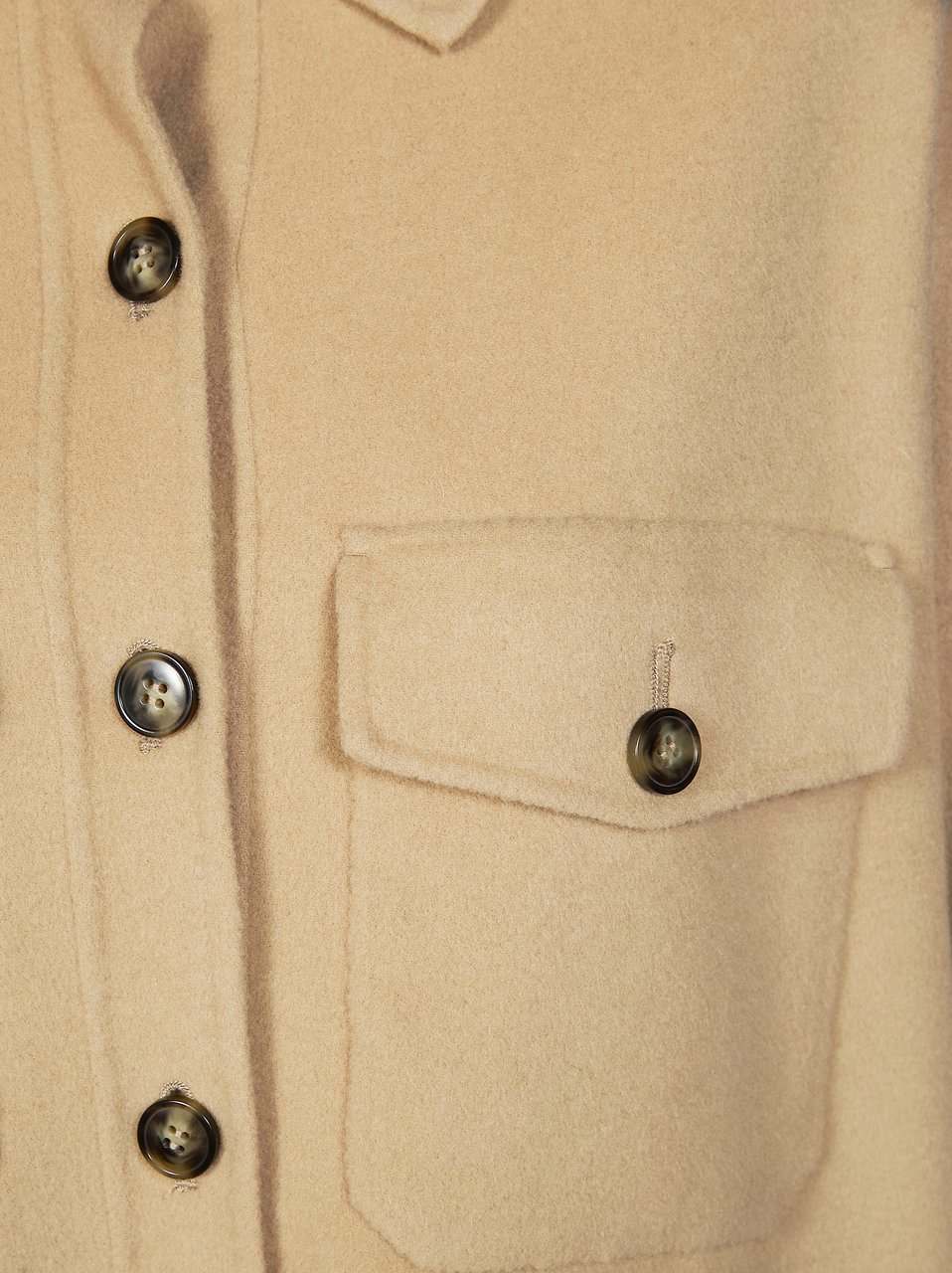 Max Mara Laser Loose Fit Flap Pocket Jacket Neutraal