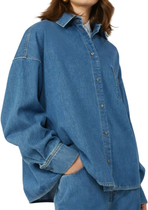 Max Mara Shirts Blue Blauw