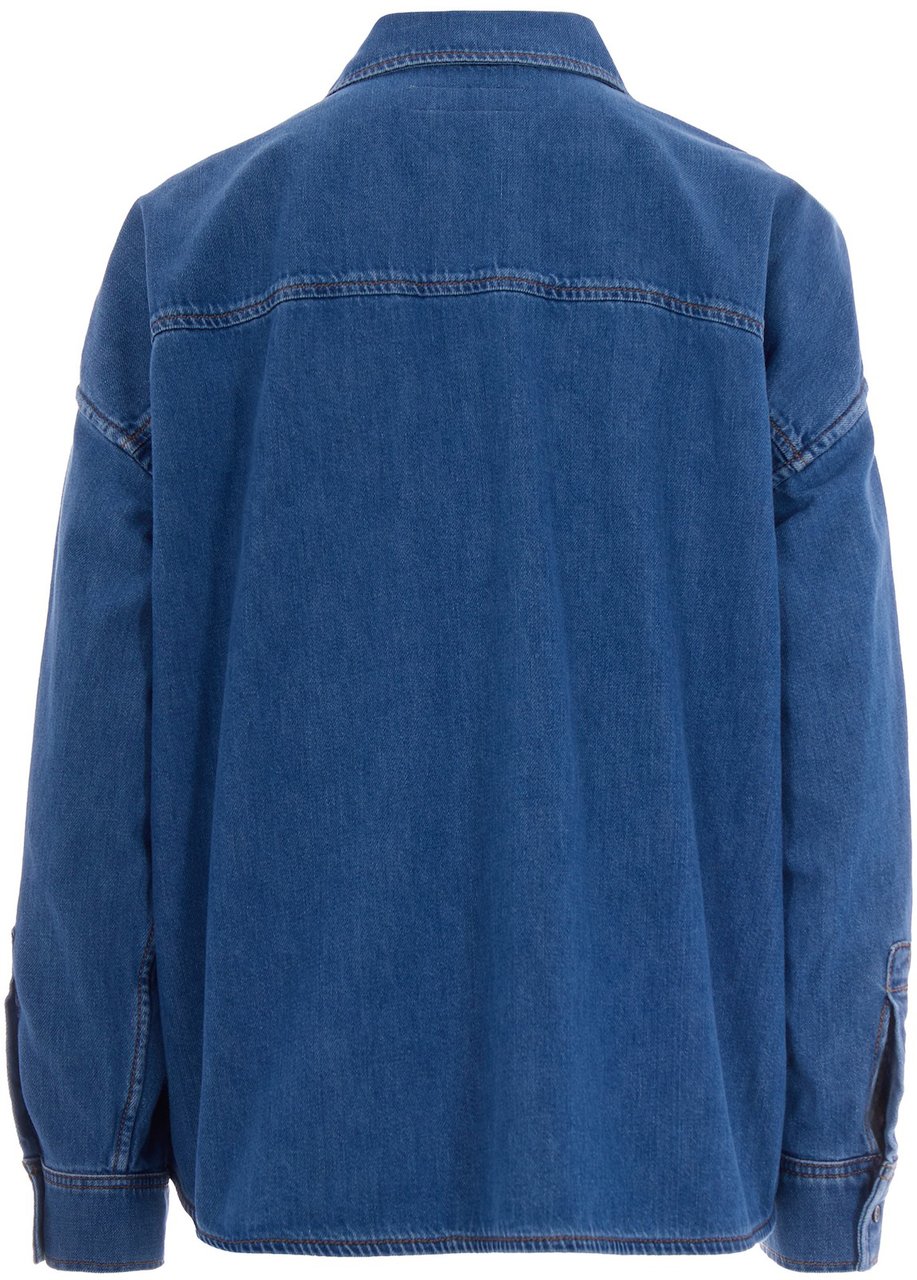 Max Mara Shirts Blue Blauw