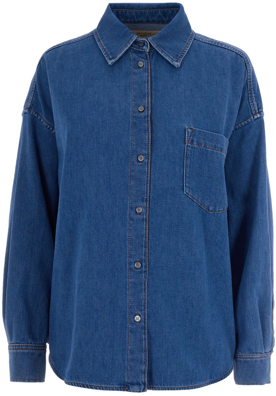 Max Mara Shirts Blue Blauw