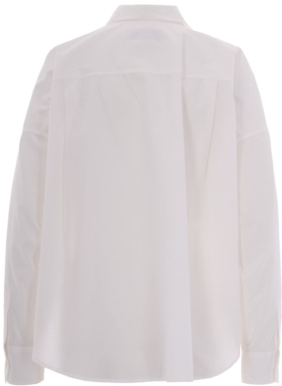 Max Mara Shirts Bianco Ottico Wit