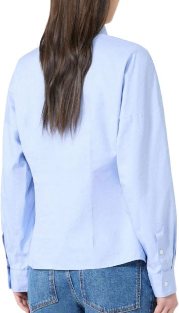 Max Mara Shirts Clear Blue Lichtblauw