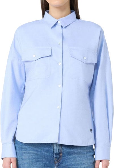 Max Mara Shirts Clear Blue Lichtblauw