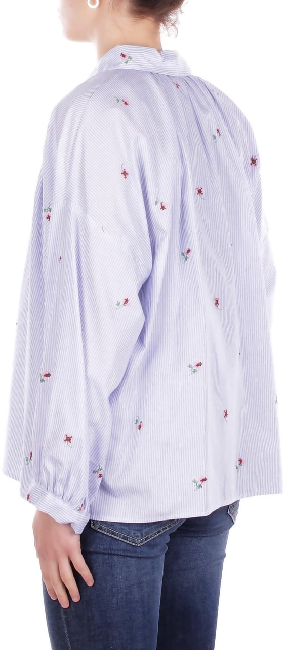Max Mara Shirts Riga Celeste Blauw
